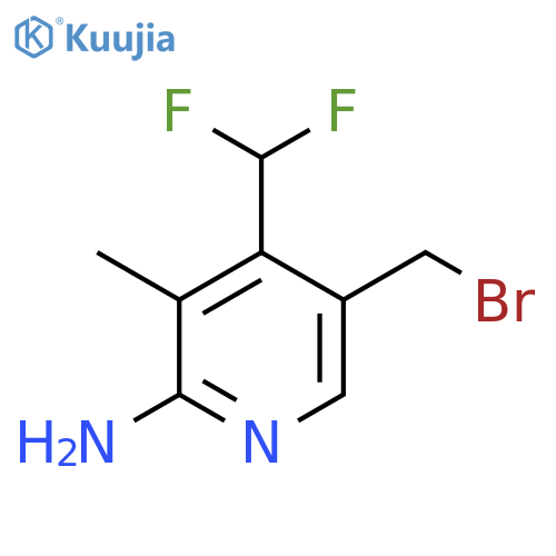 2-Amino-5-(bromomethyl)-4-(difluoromethyl)-3-methylpyridine structure
