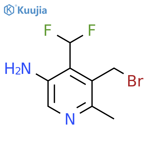 5-Amino-3-(bromomethyl)-4-(difluoromethyl)-2-methylpyridine structure