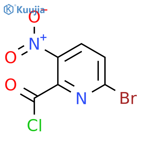 6-Bromo-3-nitropyridine-2-carbonyl chloride structure