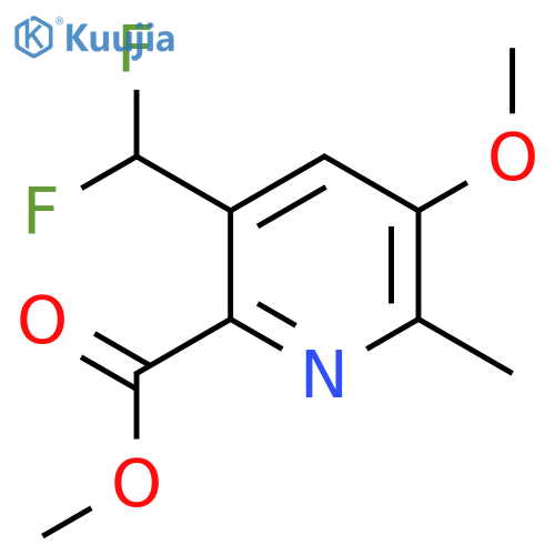 Methyl 3-(difluoromethyl)-5-methoxy-6-methylpyridine-2-carboxylate structure