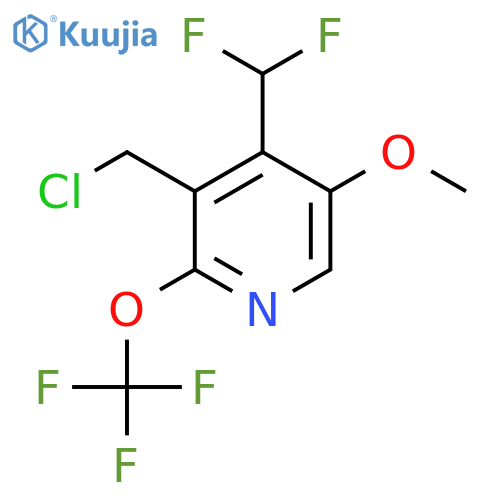 3-(Chloromethyl)-4-(difluoromethyl)-5-methoxy-2-(trifluoromethoxy)pyridine structure