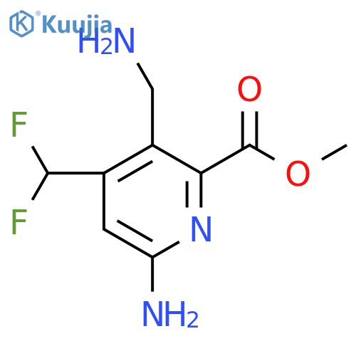 Methyl 6-amino-3-(aminomethyl)-4-(difluoromethyl)pyridine-2-carboxylate structure