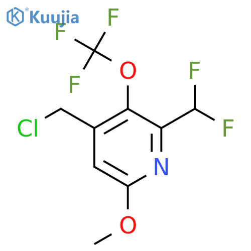 4-(Chloromethyl)-2-(difluoromethyl)-6-methoxy-3-(trifluoromethoxy)pyridine structure