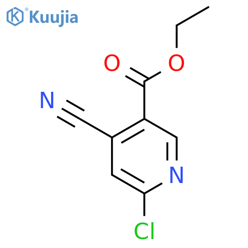 Ethyl 6-chloro-4-cyanonicotinate structure