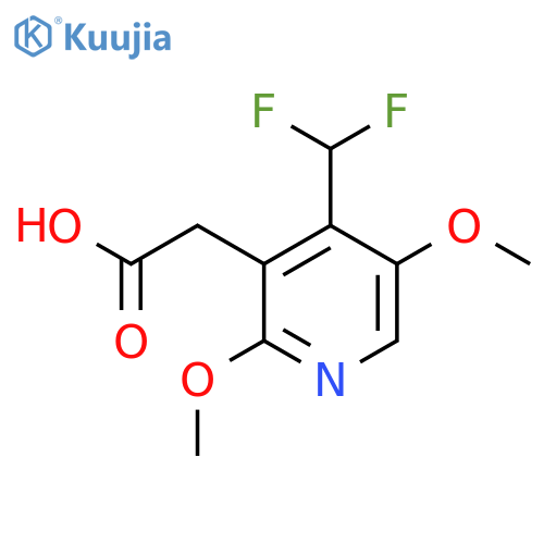 4-(Difluoromethyl)-2,5-dimethoxypyridine-3-acetic acid structure