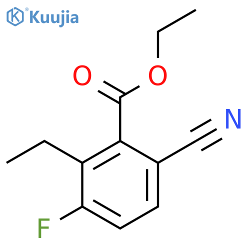 Ethyl 6-cyano-3-fluoro-2-ethylbenzoate structure