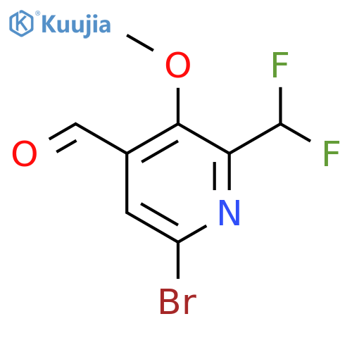 6-Bromo-2-(difluoromethyl)-3-methoxypyridine-4-carboxaldehyde structure