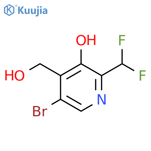 5-Bromo-2-(difluoromethyl)-3-hydroxypyridine-4-methanol structure