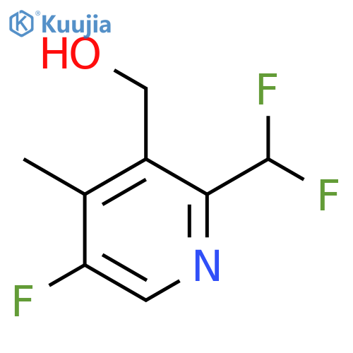 2-(Difluoromethyl)-5-fluoro-4-methylpyridine-3-methanol structure