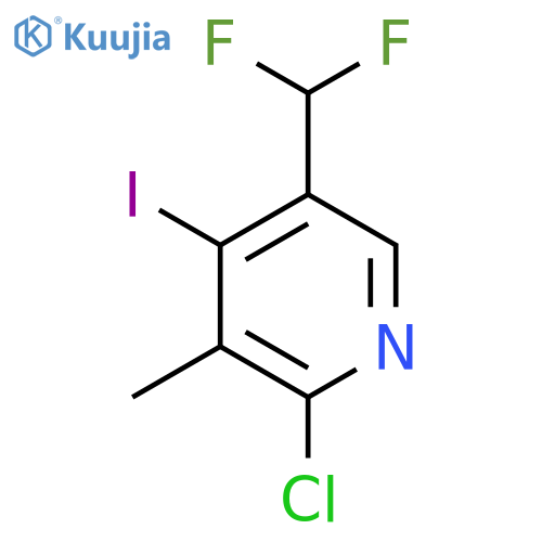 2-Chloro-5-(difluoromethyl)-4-iodo-3-methylpyridine structure