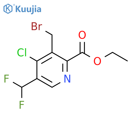 Ethyl 3-(bromomethyl)-4-chloro-5-(difluoromethyl)pyridine-2-carboxylate structure
