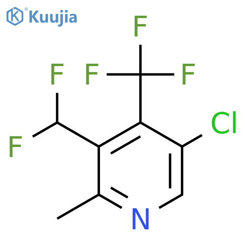 5-Chloro-3-(difluoromethyl)-2-methyl-4-(trifluoromethyl)pyridine structure