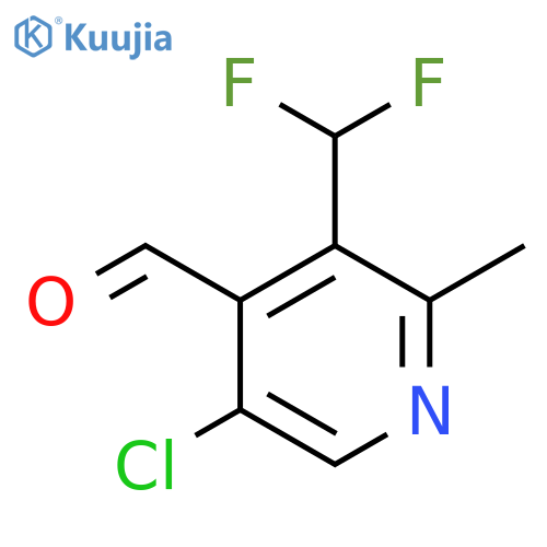 5-Chloro-3-(difluoromethyl)-2-methylpyridine-4-carboxaldehyde structure