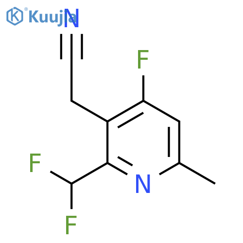 2-(Difluoromethyl)-4-fluoro-6-methylpyridine-3-acetonitrile structure
