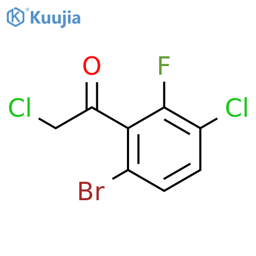 6'-Bromo-3'-chloro-2'-fluorophenacyl chloride structure