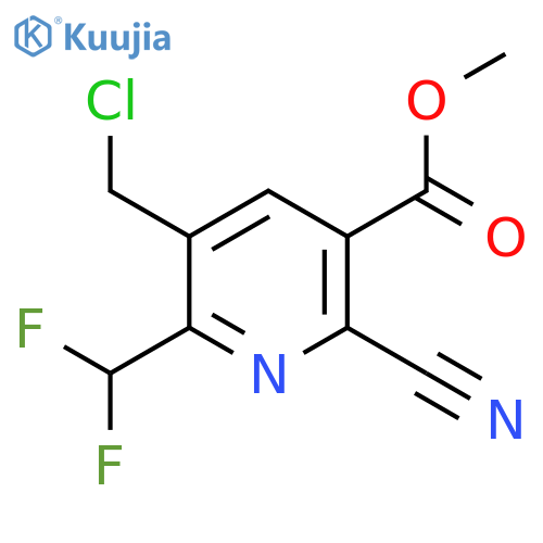 Methyl 3-(chloromethyl)-6-cyano-2-(difluoromethyl)pyridine-5-carboxylate structure