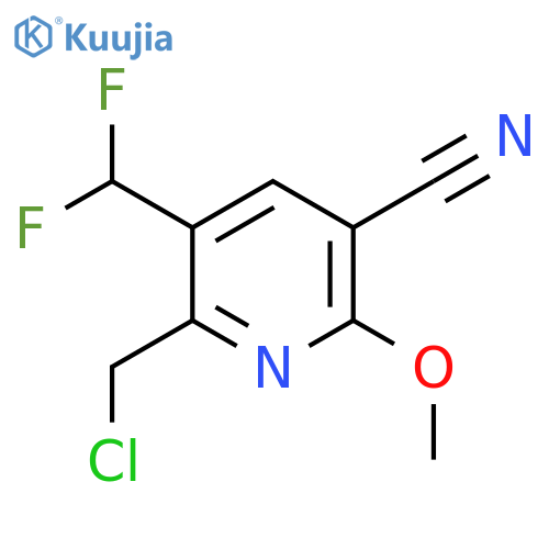 2-(Chloromethyl)-5-cyano-3-(difluoromethyl)-6-methoxypyridine structure