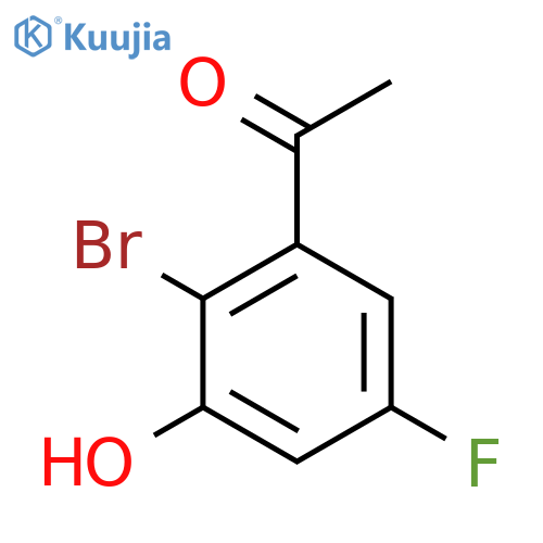 2'-Bromo-5'-fluoro-3'-hydroxyacetophenone structure
