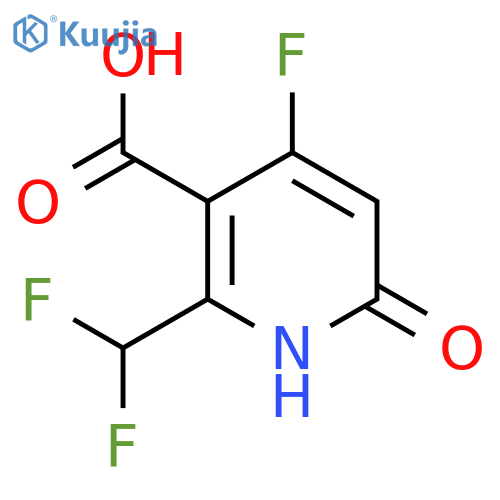 2-(Difluoromethyl)-4-fluoro-6-hydroxypyridine-3-carboxylic acid structure