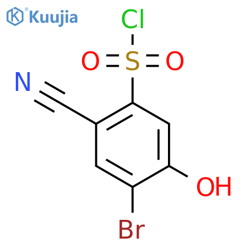 4-Bromo-2-cyano-5-hydroxybenzenesulfonyl chloride structure