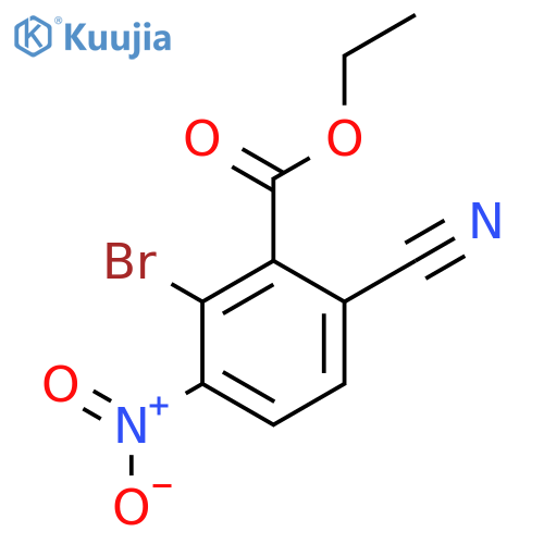 Ethyl 2-bromo-6-cyano-3-nitrobenzoate structure