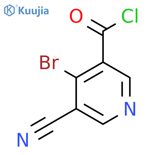 4-Bromo-5-cyanonicotinoyl chloride structure