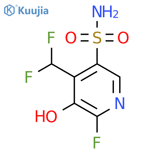 4-(Difluoromethyl)-2-fluoro-3-hydroxypyridine-5-sulfonamide structure
