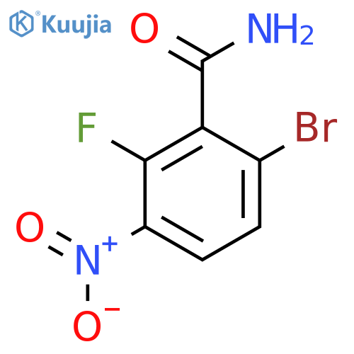 6-Bromo-2-fluoro-3-nitrobenzamide structure