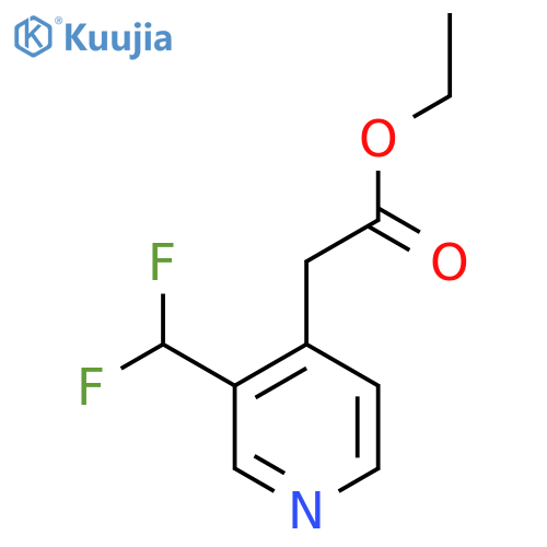 Ethyl 3-(difluoromethyl)pyridine-4-acetate structure