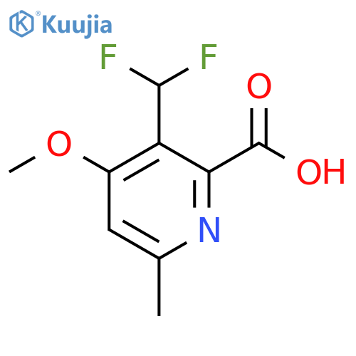 3-(Difluoromethyl)-4-methoxy-6-methylpyridine-2-carboxylic acid structure