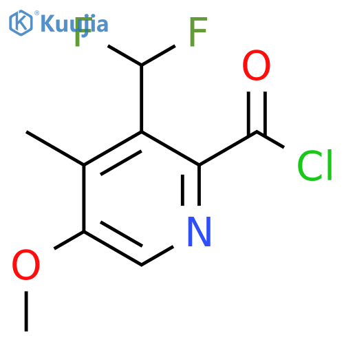 3-(Difluoromethyl)-5-methoxy-4-methylpyridine-2-carbonyl chloride structure