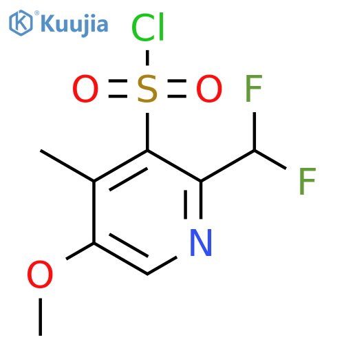 2-(Difluoromethyl)-5-methoxy-4-methylpyridine-3-sulfonyl chloride structure