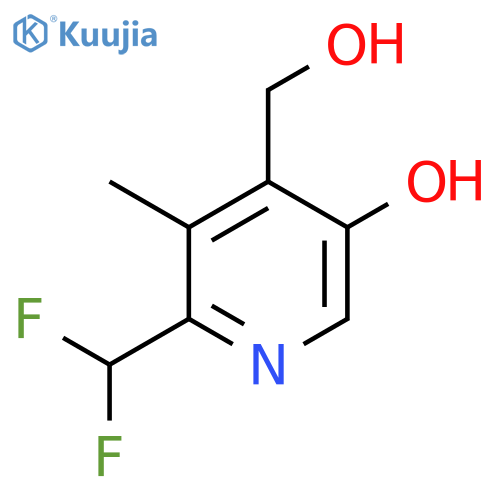 2-(Difluoromethyl)-5-hydroxy-3-methylpyridine-4-methanol structure