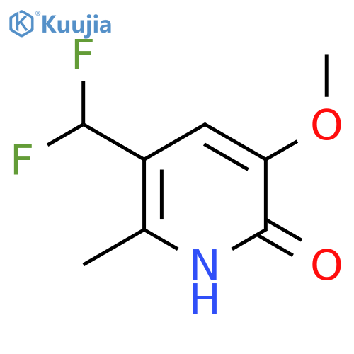 5-(Difluoromethyl)-2-hydroxy-3-methoxy-6-methylpyridine structure