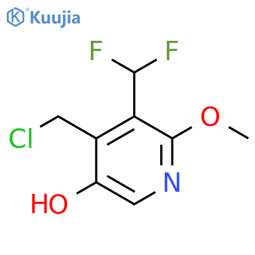 4-(Chloromethyl)-3-(difluoromethyl)-5-hydroxy-2-methoxypyridine structure