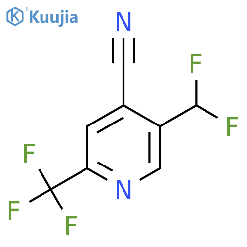 4-Cyano-5-(difluoromethyl)-2-(trifluoromethyl)pyridine structure