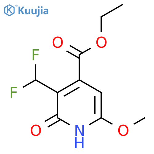 Ethyl 3-(difluoromethyl)-2-hydroxy-6-methoxypyridine-4-carboxylate structure