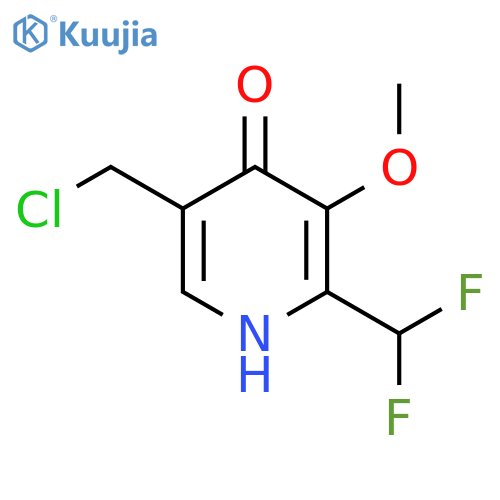 5-(Chloromethyl)-2-(difluoromethyl)-4-hydroxy-3-methoxypyridine structure