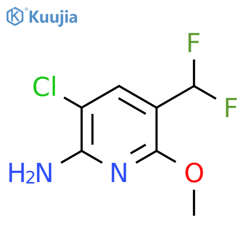 2-Amino-3-chloro-5-(difluoromethyl)-6-methoxypyridine structure