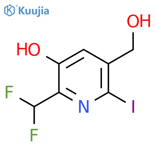 2-(Difluoromethyl)-3-hydroxy-6-iodopyridine-5-methanol structure