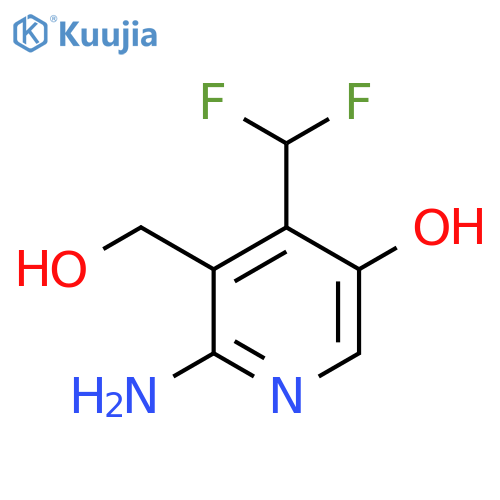 2-Amino-4-(difluoromethyl)-5-hydroxypyridine-3-methanol structure