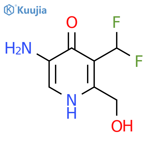 5-Amino-3-(difluoromethyl)-4-hydroxypyridine-2-methanol structure
