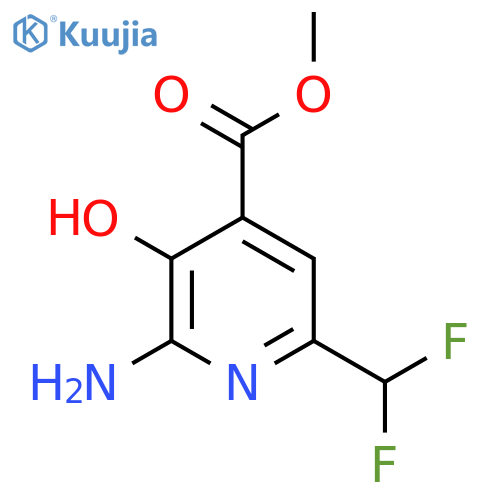 Methyl 2-amino-6-(difluoromethyl)-3-hydroxypyridine-4-carboxylate structure