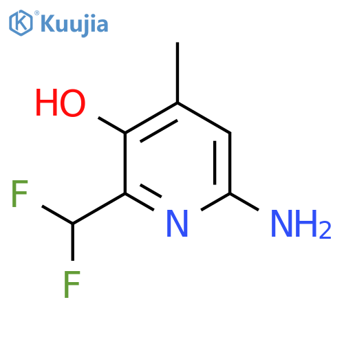 6-Amino-2-(difluoromethyl)-3-hydroxy-4-methylpyridine structure