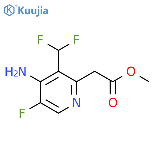 Methyl 4-amino-3-(difluoromethyl)-5-fluoropyridine-2-acetate structure