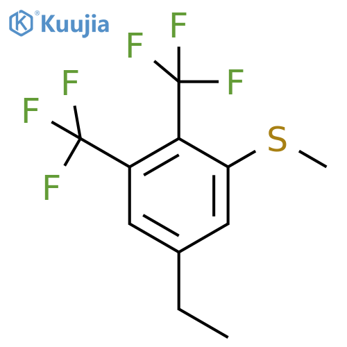 2,3-Bis(trifluoromethyl)-5-(ethyl)thioanisole structure