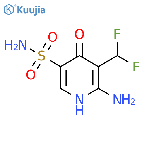 2-Amino-3-(difluoromethyl)-4-hydroxypyridine-5-sulfonamide structure