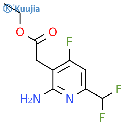 Ethyl 2-amino-6-(difluoromethyl)-4-fluoropyridine-3-acetate structure