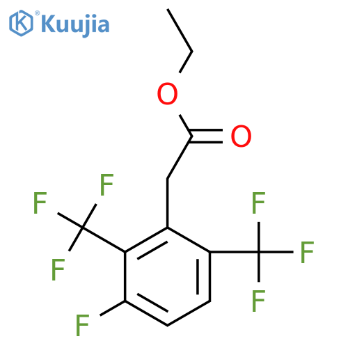Ethyl 2,6-bis(trifluoromethyl)-3-fluorophenylacetate structure