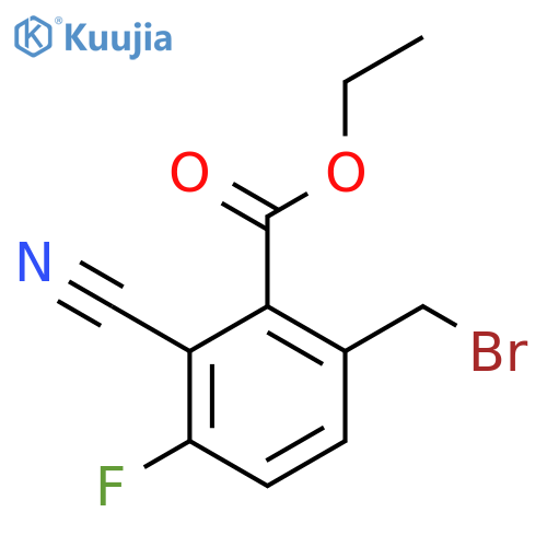 Ethyl 6-bromomethyl-2-cyano-3-fluorobenzoate structure